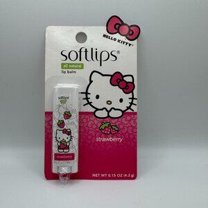 Softlips Hello Kitty Natural Lip Strawberry Balm Sealed Package NEW